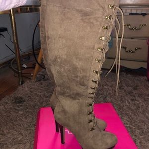 Over knee boots from ShoeDazzle